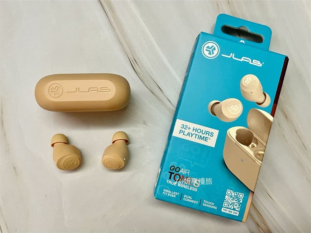 JLab Go Air Tones 真無線藍牙耳機｜不用＄1000的高CP值大地色系平價無線耳機！小資族藍芽耳機就選它 Tia妡享慢旅
