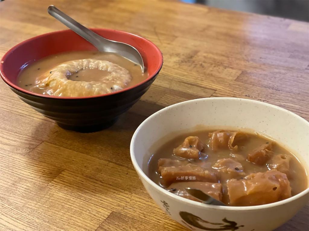 【平溪美食】平溪古早味麵茶｜平溪老街上的麵茶店，麵茶湯加油條