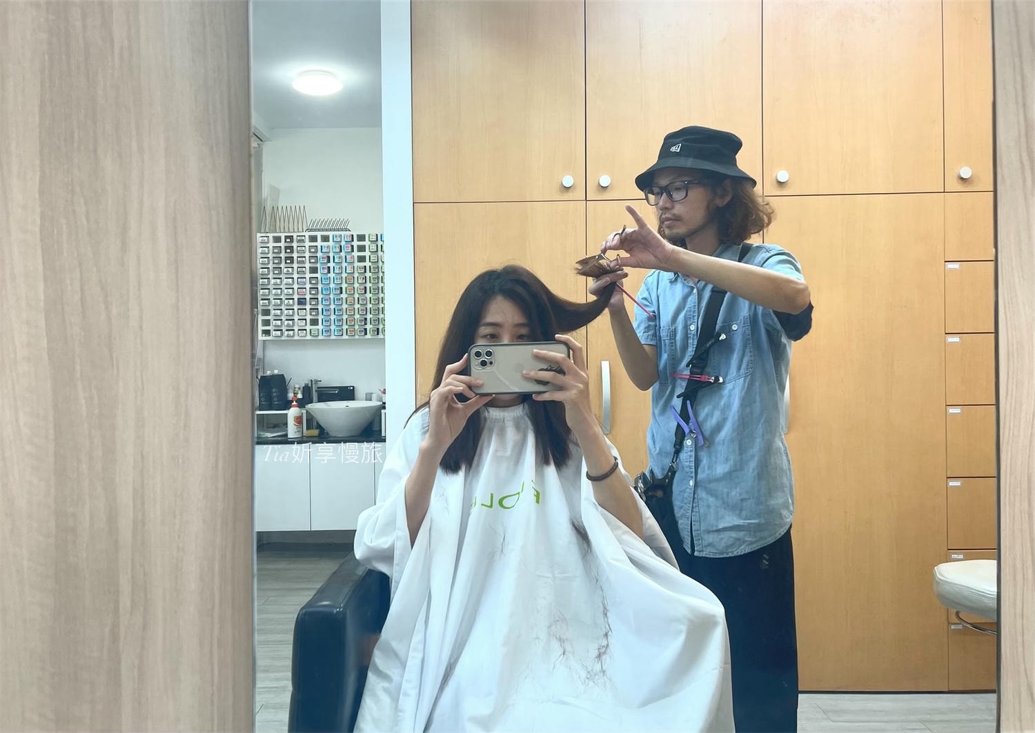 板橋江子翠髮廊推薦｜森晴髮型 縮毛矯正、女生燙捲染髮設計給我美美髮型！