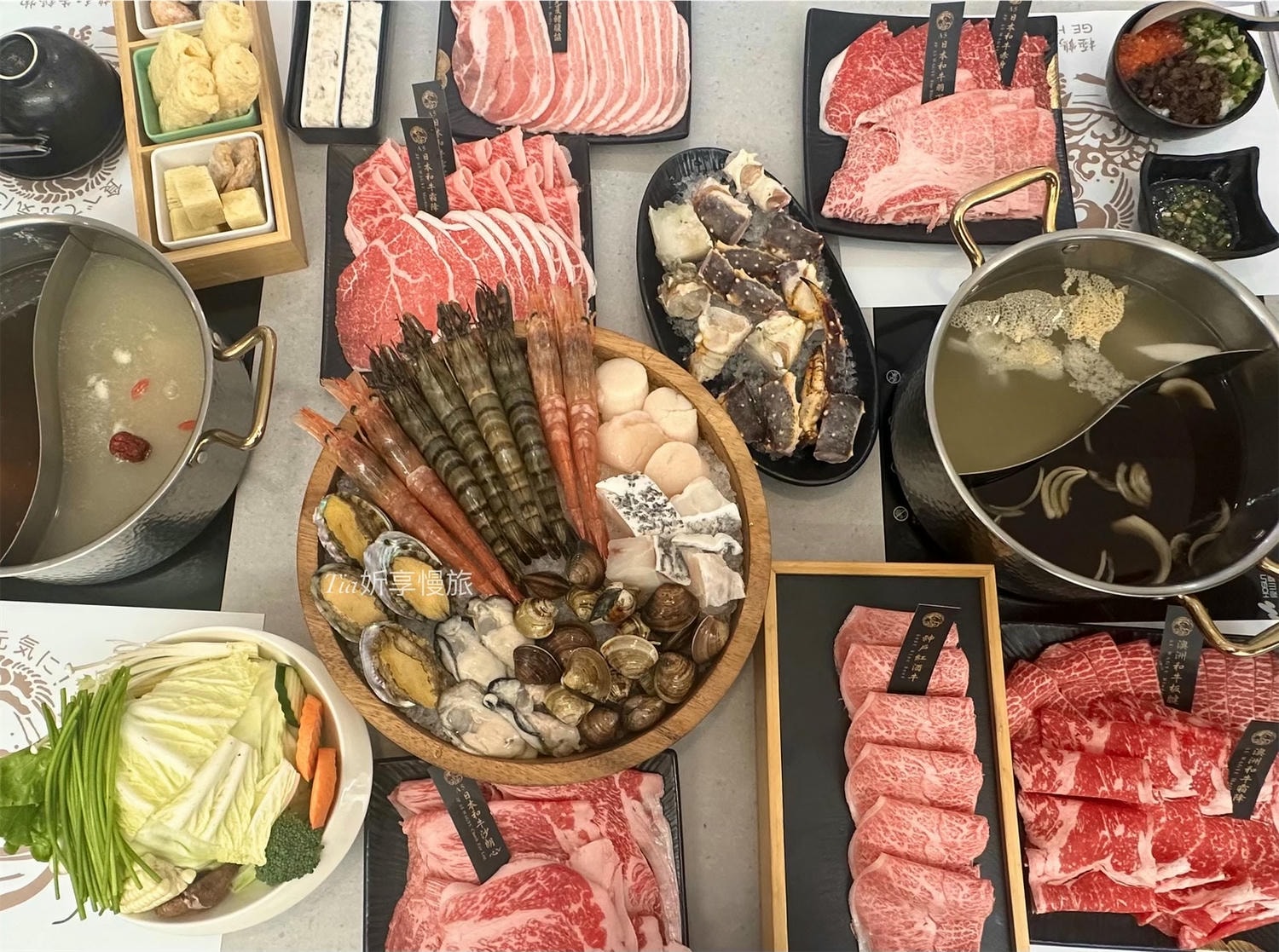 極鶴和牛鍋物 仁愛旗艦店｜台北大安區和牛火鍋吃到飽，仁愛圓環A5和牛現點現切，近百種食材任吃！